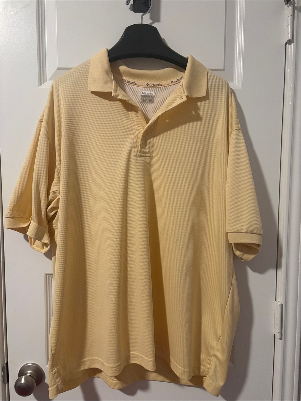 Columbia Performance Fishing Gear Men's Pale Yellow Performance Polo
